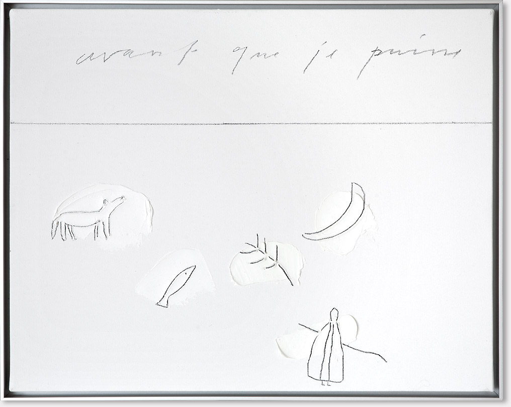 « Le chant des étoiles, 3 » huile, graphite sur toile, 40 x 50 cm, 2009