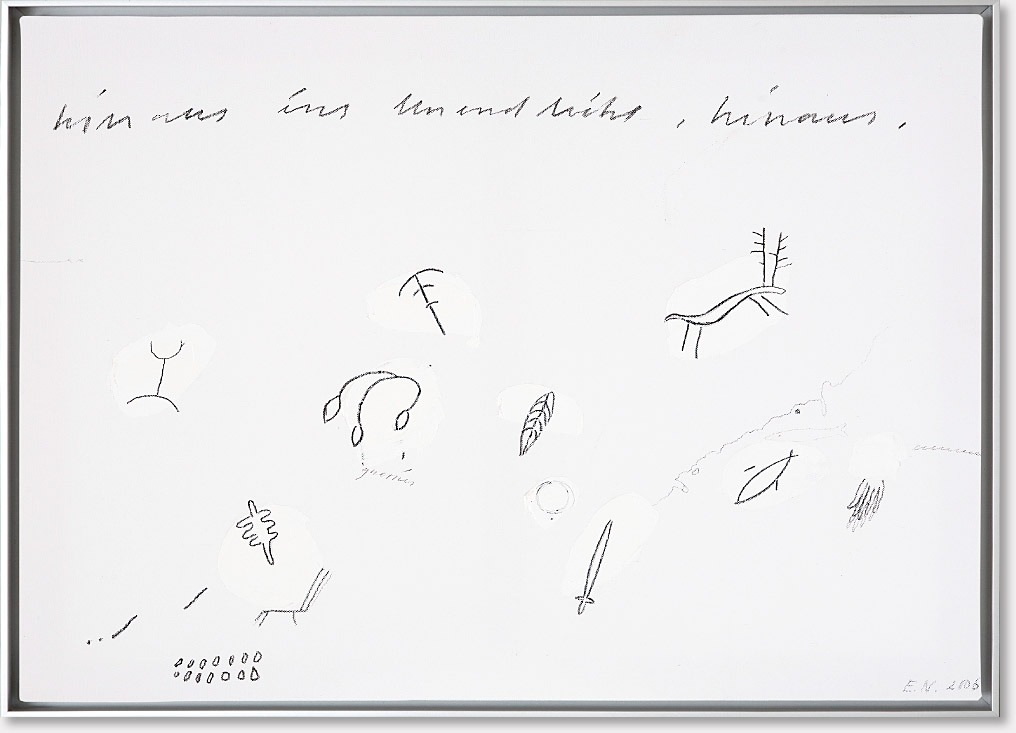 „Mit kleinen Flämmchen, 2“   Diptychon, Öl, Graphit auf Leinwand, 50 x 60 cm, 2008