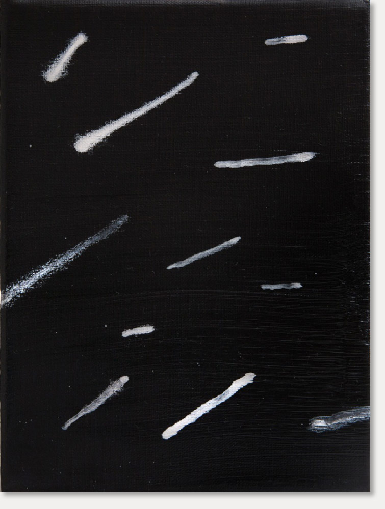 „Sternstunde, 1“ Serie von drei Arbeiten, 
Öl auf Leinwand, 24 x 18 cm, 2011 